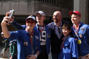 Bijeenkomst van 25 000 scouts in Louvain-la-Neuve