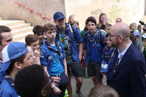 Bijeenkomst van 25 000 scouts in Louvain-la-Neuve