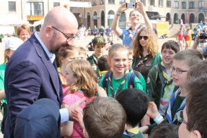 Bijeenkomst van 25 000 scouts in Louvain-la-Neuve