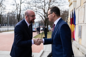 Treffen mit dem polnischen Premierminister Mateusz Morawiecki