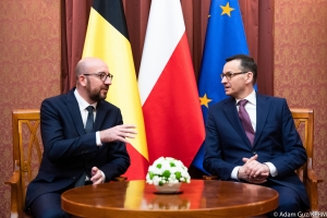 Treffen mit dem polnischen Premierminister Mateusz Morawiecki