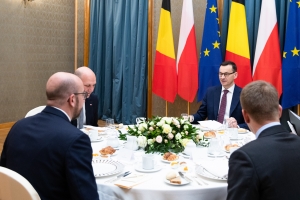 Treffen mit dem polnischen Premierminister Mateusz Morawiecki