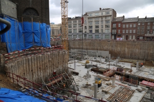 Pose de la première pierre du projet de complexe commercial Rive Gauche à Charleroi