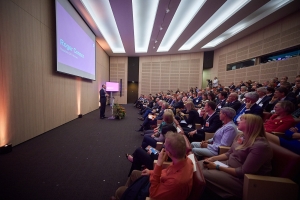 Inhuldiging van het nieuwe productiecentrum van vaccins tegen polio bij GSK in Waver