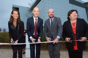 Inhuldiging van het nieuwe productiecentrum van vaccins tegen polio bij GSK in Waver