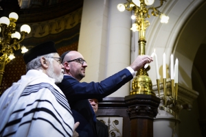 Toespraak aan de Grote synagoge van Brussel