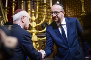 Toespraak aan de Grote synagoge van Brussel